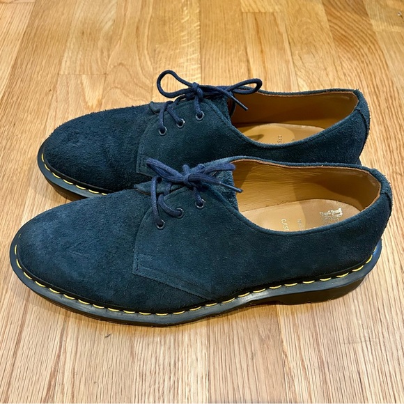 NWOB Doc Martens 1461 Made in England Suede Oxford Shoes in Indigo 7 mens navy - Picture 3 of 10